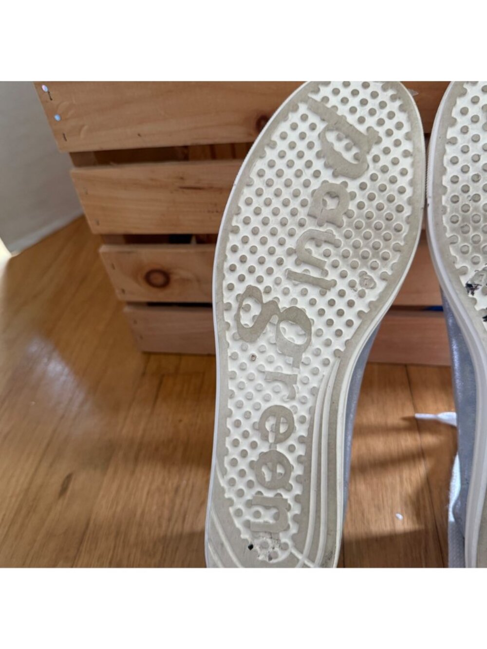 Paul Green Size 7 Womens Tamara Mineral Antic Bluish Gray Metallic Sneaker - Picture 15 of 16